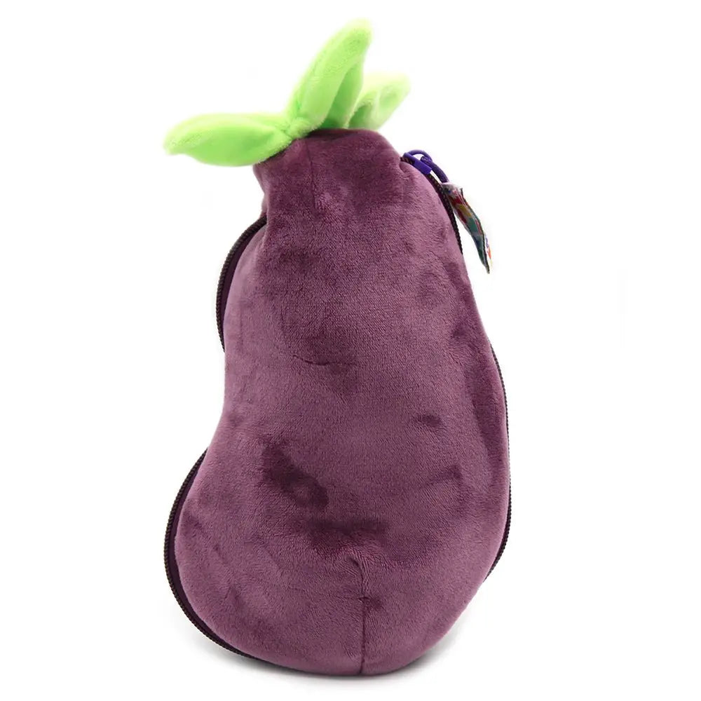 2-in-1 Plüschtier Aubergine – verwandelbares Kuscheltier für Babys und Kinder