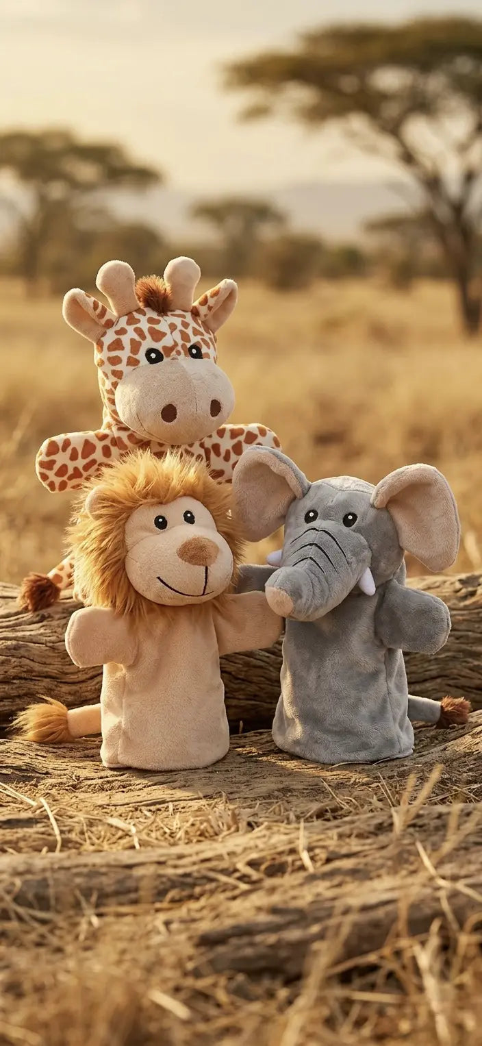 Handpuppen für Babys und Kinder – weiche Tier-Handpuppen für Rollenspiele, Geschichten und fantasievolles Spielen