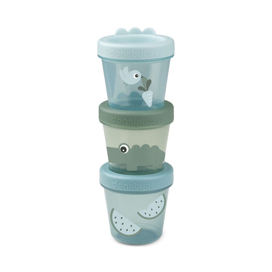Snackboxen für Babys – 3er - Set in Grün- Babylions
