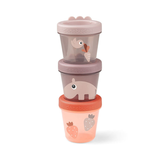 Snackboxen für Babys – 3er - Set in Rosa- Babylions