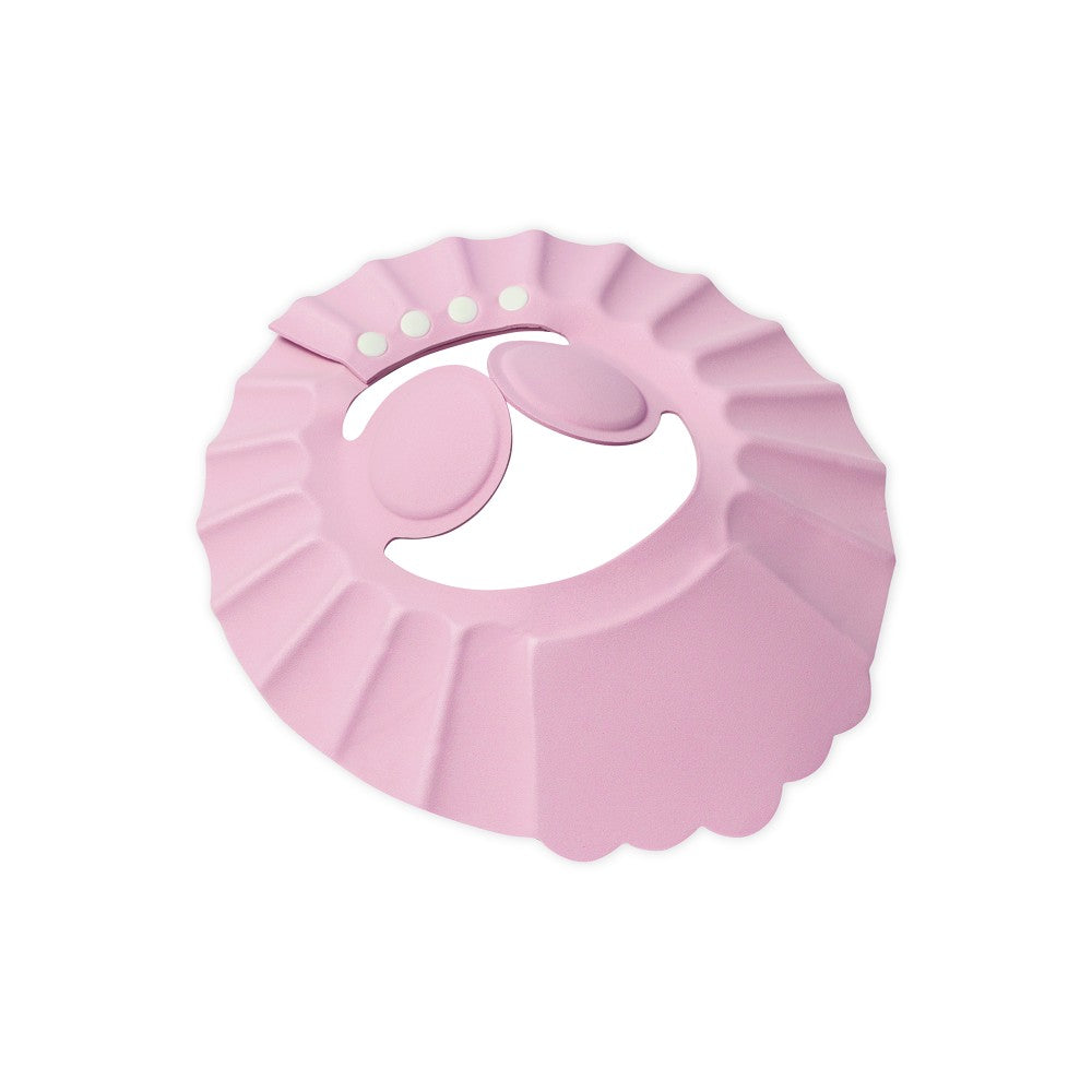Rosa Baby Duschhaube zum Schutz der Augen beim Haarewaschen, verstellbarer Shampoo Schutz für Kinder
