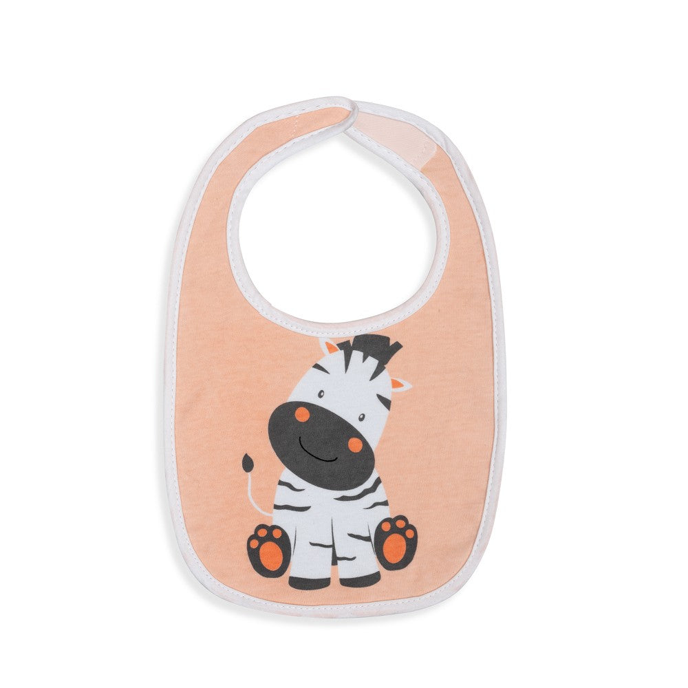 Baby Lätzchen mit Zebra Motiv aus weicher Baumwolle für Neugeborene und Babys – saugfähiger Babylatz
