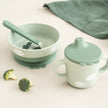 Foodie First Meal Geschirr - Set – Grün & Pink - Babylions