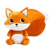 Oranger Fuchs als wandelbares 2-in-1 Kuscheltier mit weichem Plüschschwanz