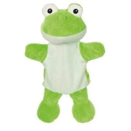 Handpuppe Frosch aus weichem Stoff für Kinder, ideal für Rollenspiel, Geschichten erzählen und Förderung der Kreativität