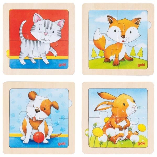 Hintergrundbildpuzzle Tierkinder - Babylions