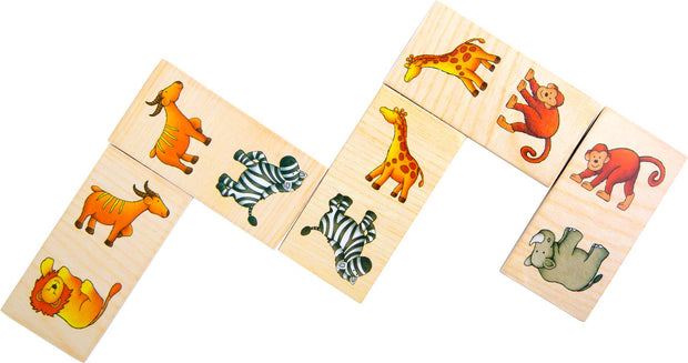 Holz Domino für Kinder mit Tiermotiven von Small Foot Lernspielzeug aus Holz