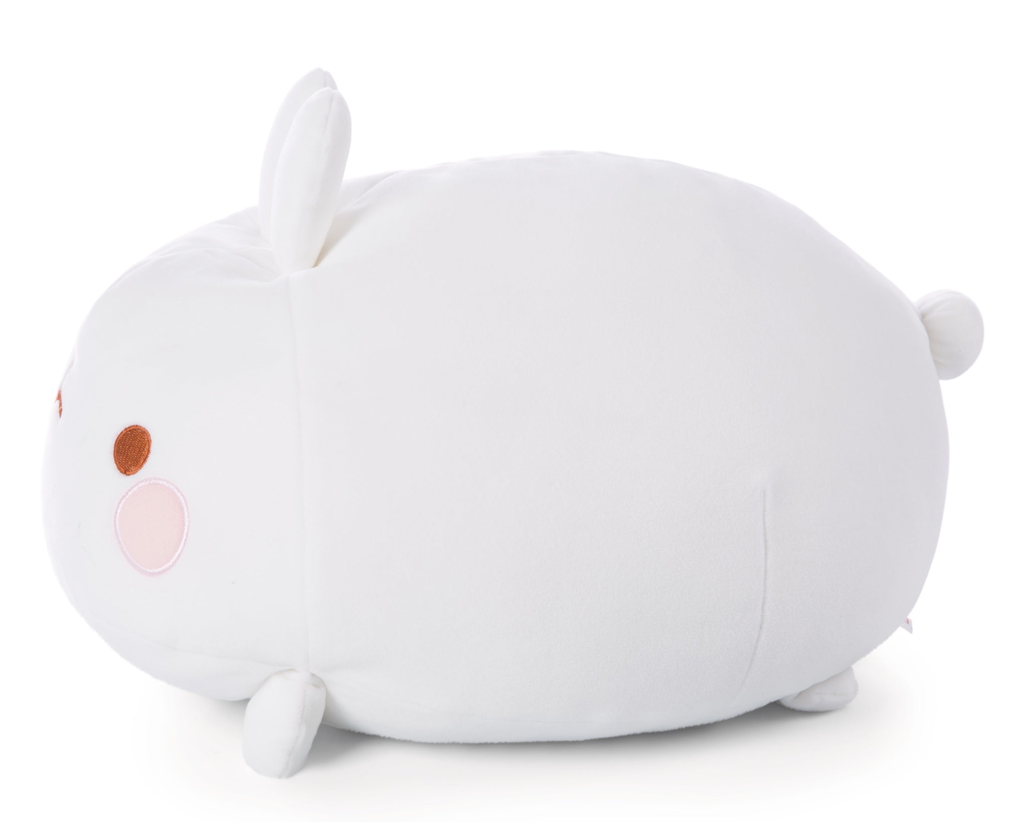 Seitenansicht des MOLANG Figurenkissens 30 × 40 cm aus weichem NICI Plüsch