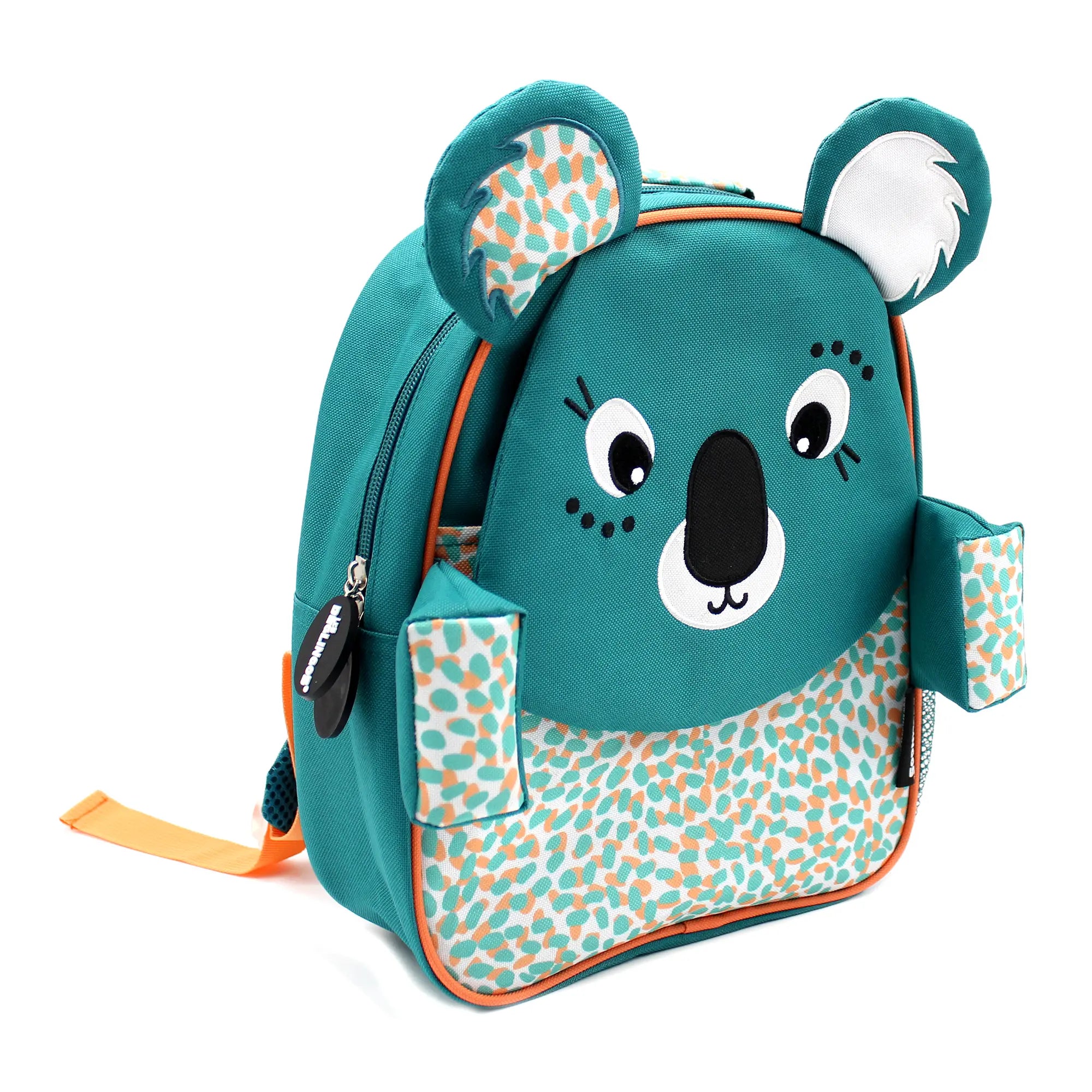 Türkiser Koala Kinderrucksack mit verstellbaren Schultergurten und Seitenfächern für Kindergarten und Ausflüge