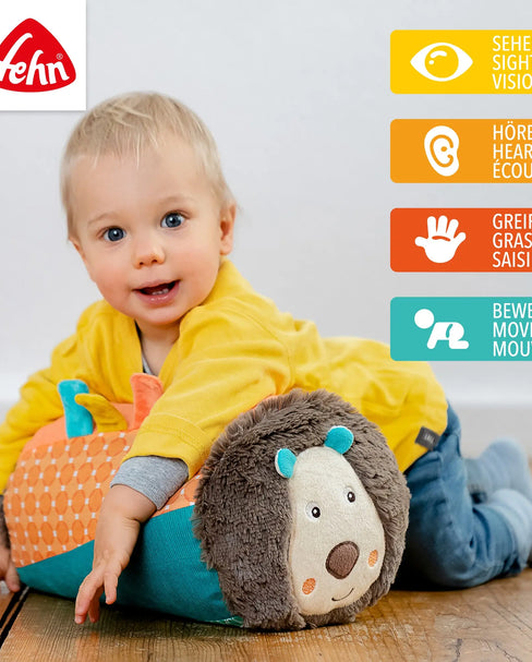 Baby Krabbelrolle Löwe – Motorikspielzeug fördert Sehen, Hören, Greifen und Bewegung beim Krabbeln