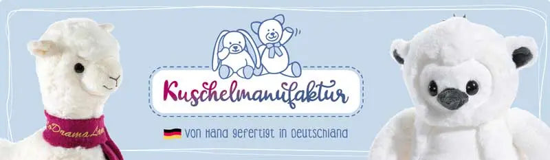 Kuschelmanufaktur Banner – handgefertigte Baby Plüschtiere aus Deutschland mit hochwertiger Verarbeitung