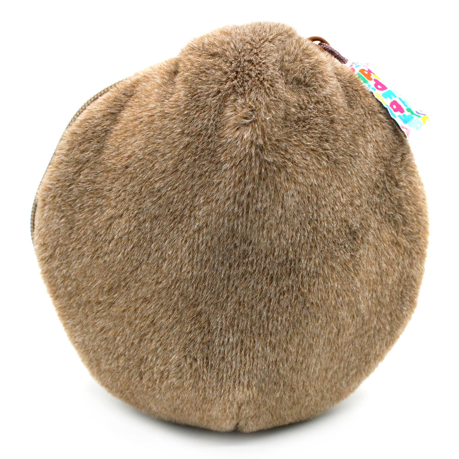 Les Deglingos Kuscheltier Affe Rückseite – weiches Baby Stofftier Affe im Kokosnuss Design mit flauschigem Plüsch
