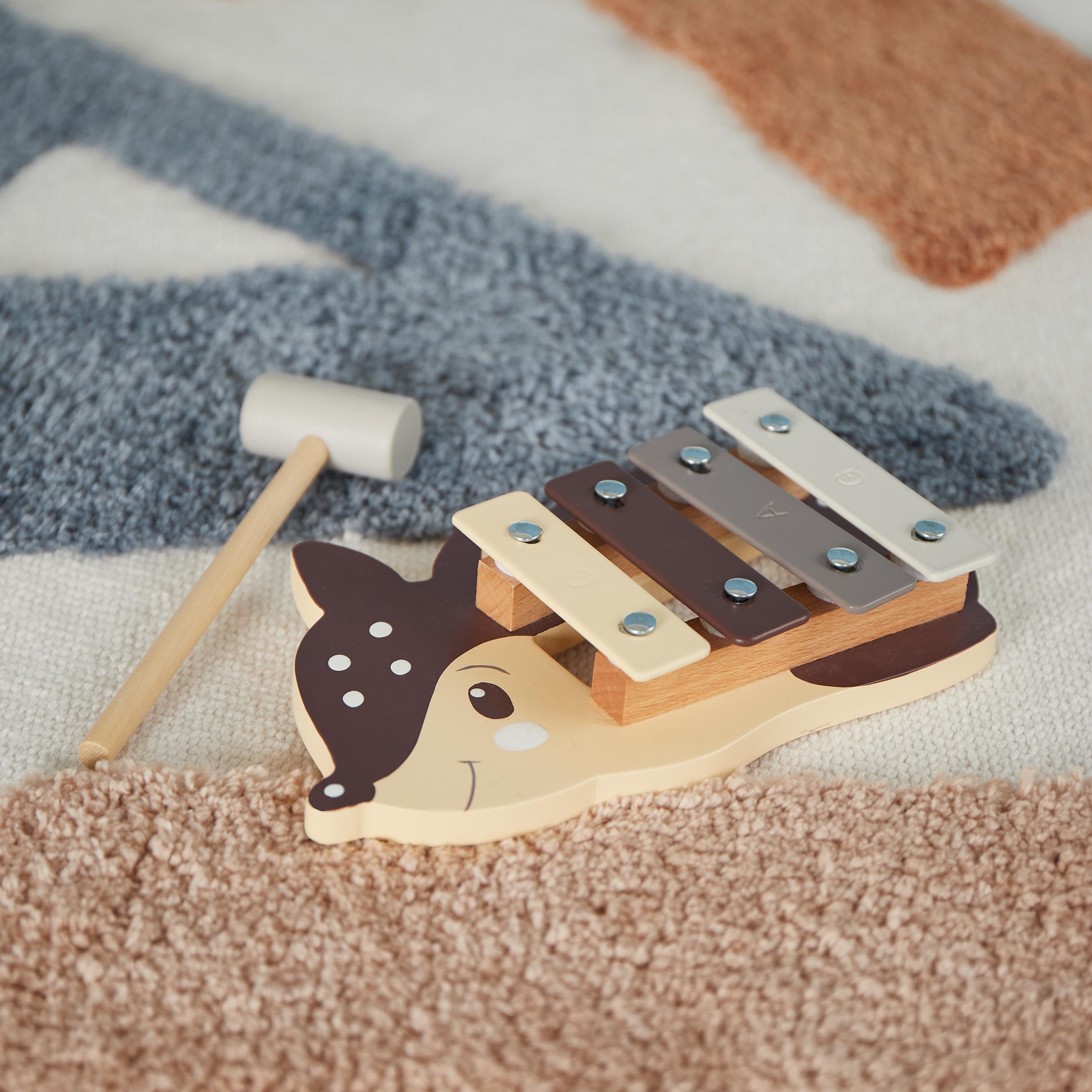 Mini Xylophon aus Holz – Fuchs & Reh - Babylions