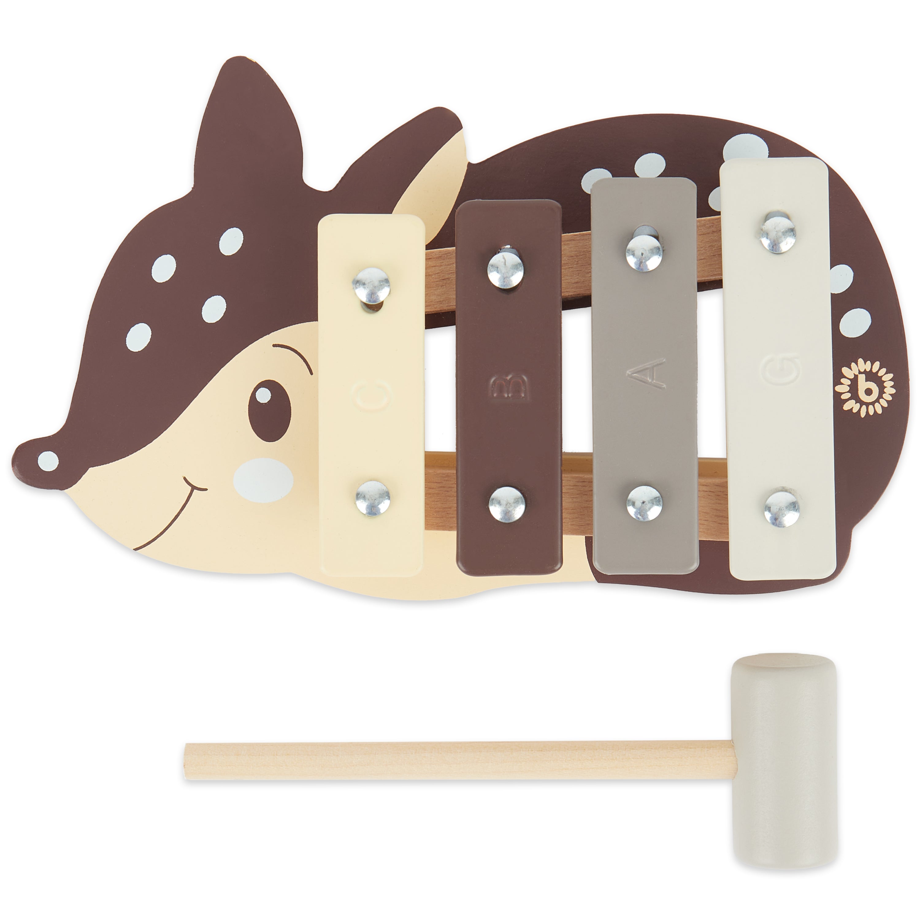 Mini Xylophon aus Holz – Fuchs & Reh - Babylions
