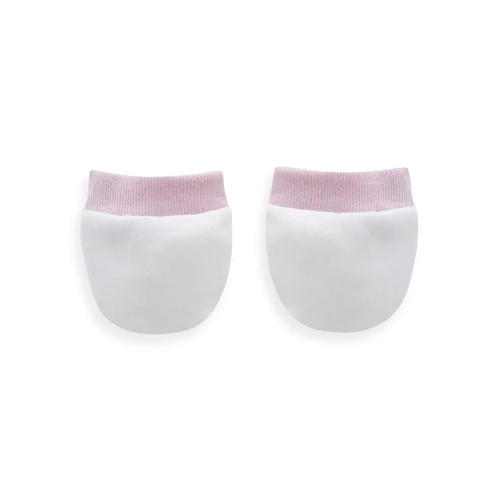 Baby Fäustlinge Real Madrid rosa weiß weiche Baumwolle kratzschutz für Neugeborene Handschuhe Baby Set Zubehör