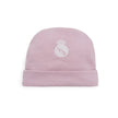 Baby Mütze Real Madrid rosa weiche Baumwolle mit Logo bequem warm für Neugeborene Babybekleidung