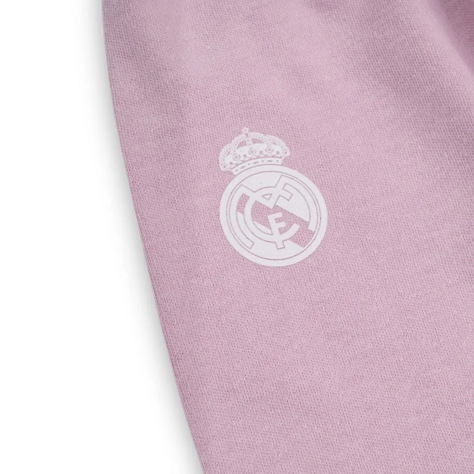 Baby Hose Real Madrid rosa weiche Baumwolle mit Logo bequem elastischer Bund für Neugeborene Babybekleidung