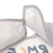 Real Madrid Baby Lätzchen mit Ärmeln Klettverschluss Detail wasserdicht grau