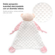 Rückseite Real Madrid Baby Schmusetuch Bär rosa mit weichem Minky Stoff Struktur