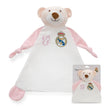Real Madrid Baby Schmusetuch Bär rosa – weiches Kuscheltuch für Neugeborene und Babys
