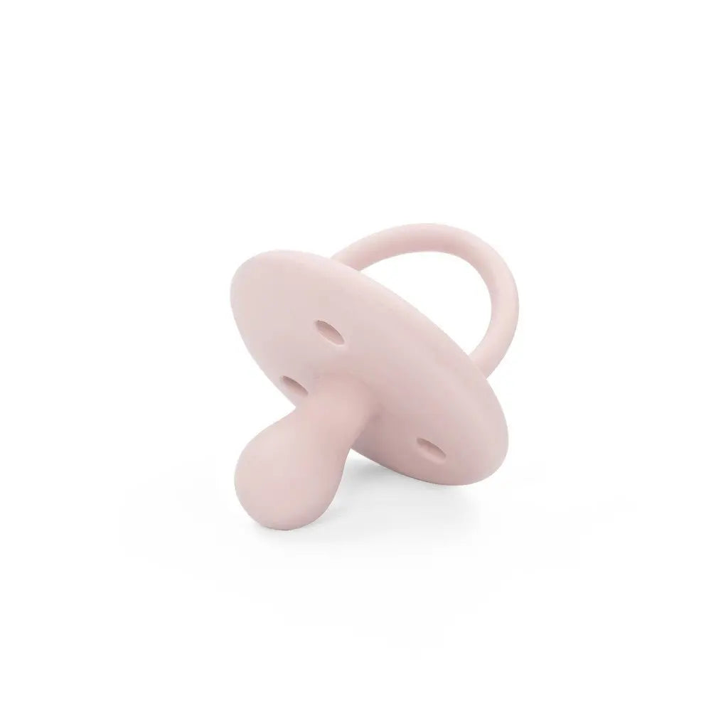 Rosa Silikon Schnuller Real Madrid schrägansicht BPA-frei ergonomisch