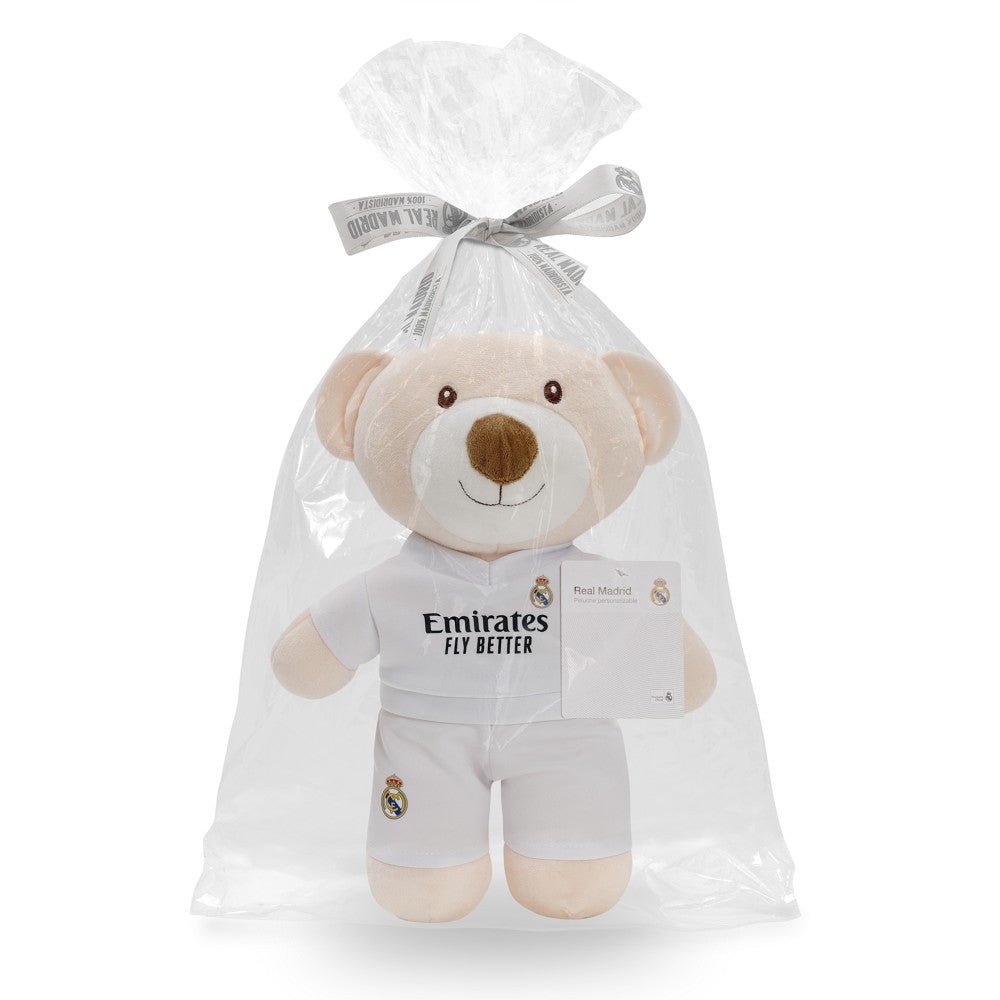 Real Madrid Teddybär mit Trikot – Offizielles Fanprodukt - Babylions