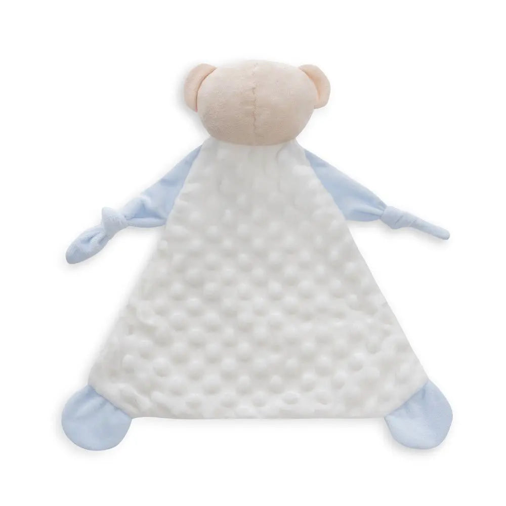 Schmusetuch Real Madrid Baby Rückseite Kuscheltuch Bär blau weiß weich strukturiert für Neugeborene