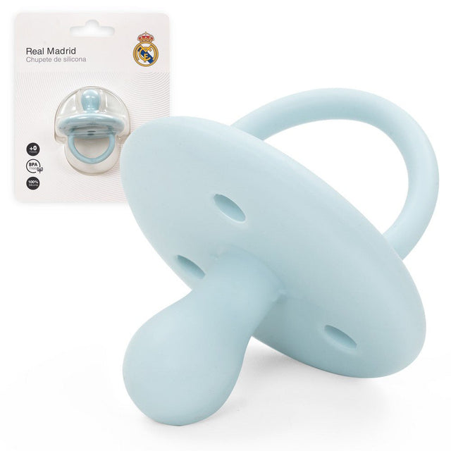 Schnuller Real Madrid aus Silikon – Blau/Rosa - Babylions