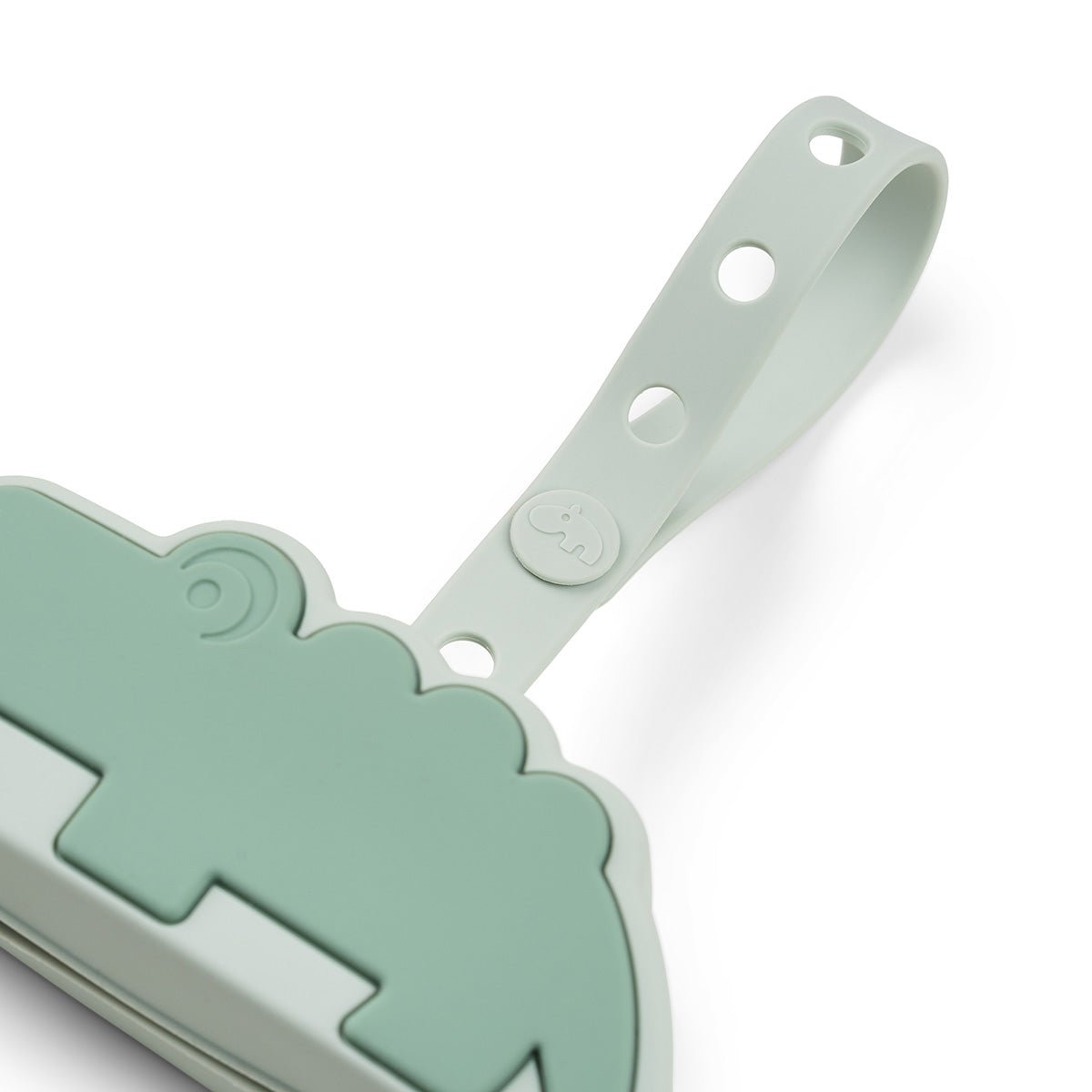 schnullertäschchen aus silikon - croco - grün - Babylions