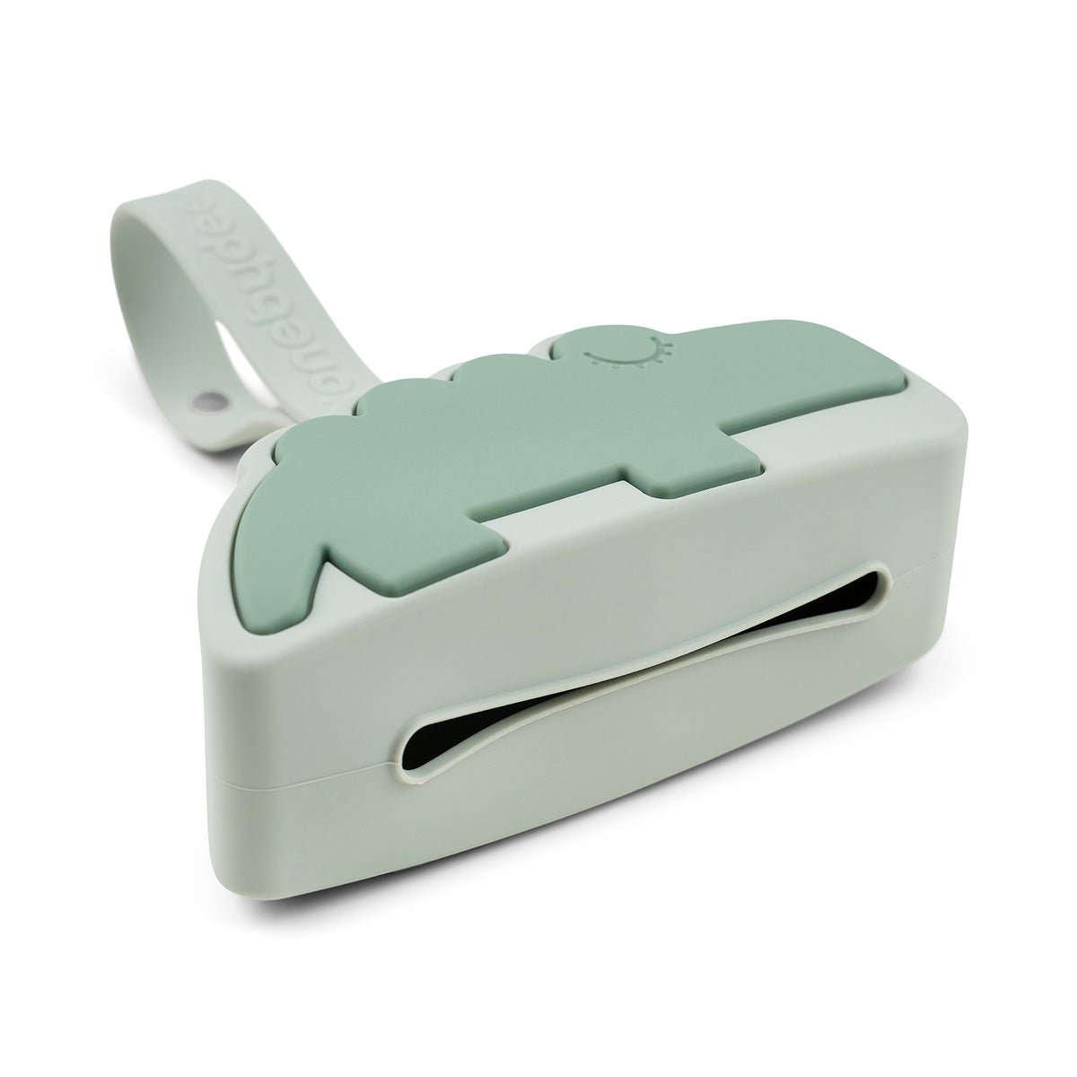 schnullertäschchen aus silikon - croco - grün - Babylions