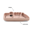 Silikon Stick&Stay Teller Croco für Babys – Grün & Rosa - Babylions
