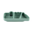 Silikon Stick&Stay Teller Croco für Babys – Grün & Rosa - Babylions
