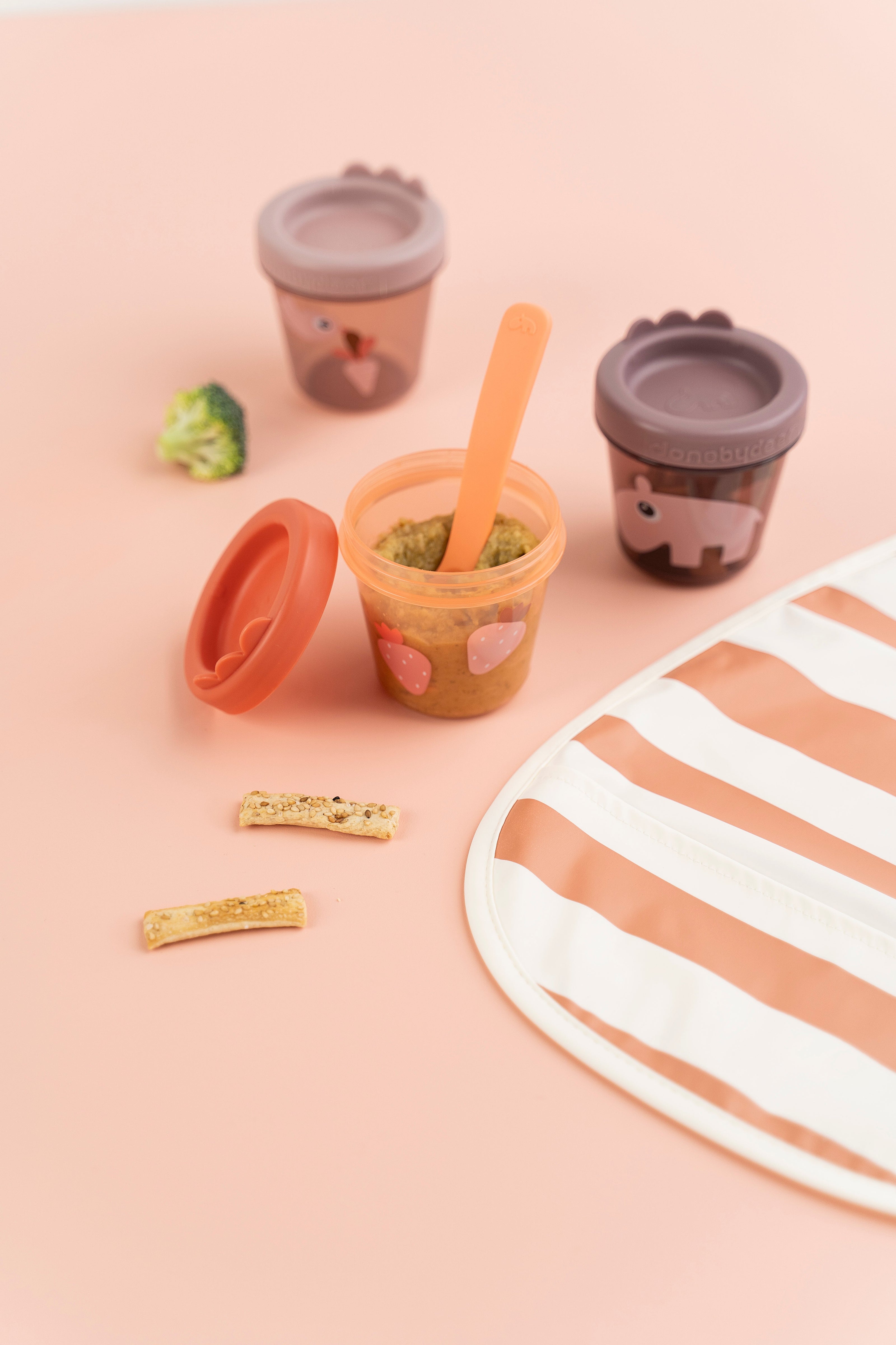 Snackboxen für Babys – 3er - Set in Grün oder Pink - Babylions